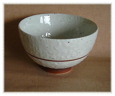 粉引き錆線11.5cm丼・美濃焼