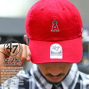 47 キャップ エンゼルス ローキャップ メンズ レディース 春夏秋冬用 赤 MLB エンジェルス 公式 グッズ 47brand フォーティセブン 帽子 cap...
