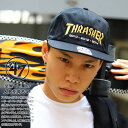47 × THRASHER キャップ サンフランシスコ ジャイアンツ メンズ レディース 春夏秋冬用 黒 MLB Giants 47brand フォーティセブン...