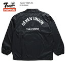 セブンユニオン 7UNION コーチジャケット ナイロンジャケット アウター 長袖 ボタンアップ メンズ レディース L XL 2L LL 大きいサイズ b系 ヒップホップ ストリート系 ファッション ブランド 服 かっこいい おしゃれ ホワイトタイガー 白い虎 刺繍 ワッペン パッチ IGXY-31C