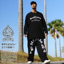 ACE FLAG 上下セット 長袖 ブランド メンズ 春秋冬用 黒 大きいサイズ エースフラッグ セットアップ ロンT 上下 South Central サウス...