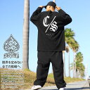 ACE FLAG 上下セット 長袖 ブランド メンズ 春秋冬用 黒 大きいサイズ エースフラッグ セットアップ ロンT スウェットパンツ 上下 チカーノ CSロ...