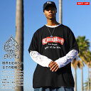 ACE FLAG セットアップ 重ね着 半袖 Tシャツ 長袖 ロンT ブランド コットン メンズ 黒 大きいサイズ エースフラッグ Compton コンプトン ...