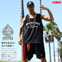 ACE FLAG 上下セット ブランド ノースリーブ Tシャツ タンクトップ ハーフパンツ メンズ 春夏用 黒 白 大きいサイズ エースフラッグ セットアップ ...
