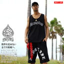 ACE FLAG 上下セット 半袖 ブランド Tシャツ ハーフパンツ メンズ 春夏用 黒 白 大きいサイズ エースフラッグ セットアップ Compton コンプ...