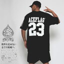 ACE FLAG 上下セット 半袖 ブランド Tシャツ ハーフパンツ メンズ 春夏用 黒 大きいサイズ エースフラッグ セットアップ ナイロンパンツ 背番号 ナ...