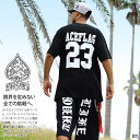 ACE FLAG 上下セット 半袖 ブランド Tシャツ ハーフパンツ メンズ 春夏用 全2色 大きいサイズ エースフラッグ セットアップ スペード ペイズリー柄...