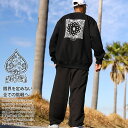 ACE FLAG 上下セット 長袖 ブランド スケボー メンズ 春秋冬用 黒 大きいサイズ エースフラッグ セットアップ トレーナー スウェット スウェットパン...
