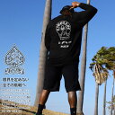 ACE FLAG 上下セット 長袖 Tシャツ ロンT ブランド スウェット ハーフパンツ メンズ 春秋冬用 黒 大きいサイズ エースフラッグ セットアップ 馬蹄...