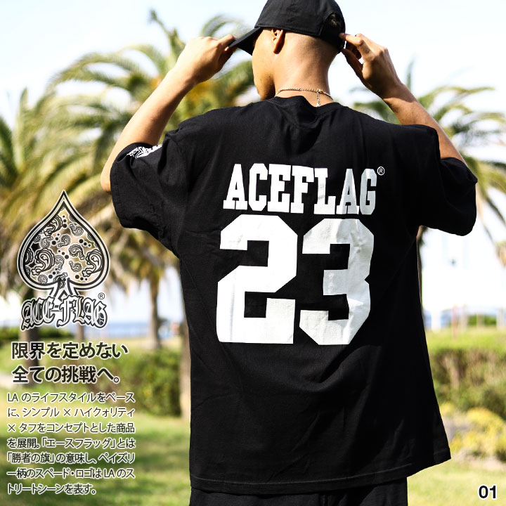 ACEFLAG Tシャツ 半袖 メンズ レディー