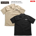ACEFLAG 半袖シャツ メンズ レディース 春夏用 黒/カーキ M-5XL ワークシャツ アロハシャツ 開襟シャツ シャツ 半袖 大きいサイズ ビッグシルエット エースフラッグ かっこいい おしゃれ b系 ヒップホップ ストリート系 ファッション ブランド 服 ダンス AF-TS-SS-001