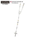 ACEFLAG ネックレス メンズ レディース ゴールド/シルバー 67cm エースフラッグ ロザリオ カットボールチェーン 聖母マリア キリスト ジーザス 祈...