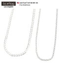 ACEFLAG ネックレス メンズ レディース シルバー 45cm エースフラッグ チェーン 6面カット 喜平チェーン スクリューチェーン ブリンブリン ラッパ...
