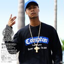 ACEFLAG Compton コンプトン ロンT メンズ 全2種 大きいサイズ エースフラッグ Tシャツ 長袖 シンプル ロサンゼルス 西海岸 ペイズリー柄 バンダナ柄 b系 ヒップホップ ファッション ダンス ストリート系 ブランド 服 AF-TL-LT-029