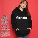 【50%OFF】ACEFLAG パーカー 長袖 スウェット 裏パイル トップス レディース 黒 大きいサイズ エースフラッグ フードパーカー かわいい キュート シンプル Compton コンプトン ロゴ ブランド 服 AF-TL-PA-015