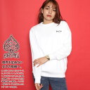 【50%OFF】ACEFLAG トレーナー 長袖 スウェット 裏パイル レディース 春秋冬用 黒 白 大きいサイズ エースフラッグ かわいい キュート 神への祈り 祈り手 プレイングハンズ ファッション ダンス ブランド 服 AF-TL-SW-016