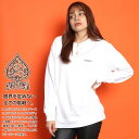 【50%OFF】ACEFLAG ストリート系 トレーナー 長袖 スウェット 裏パイル レディース 白 黒 大きいサイズ エースフラッグ シンプル Compton コンプトン ロゴ ミニロゴ 刺繍 ファッション ダンス ブランド 服 AF-TL-SW-018