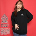 【50%OFF】ACEFLAG トレーナー 長袖 スウェット 裏パイル レディース 春秋冬用 白 黒 大きいサイズ エースフラッグ かわいい キュート 大麻 マリファナ ヘンプ ロゴ 刺繍 ファッション ダンス ブランド 服 AF-TL-SW-019