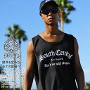 ACEFLAG ノースリーブ メンズ 黒/白 大きいサイズ エースフラッグ バスケシャツ タンクトップ おしゃれ サウスセントラル South Central ...