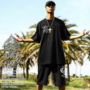 ACE FLAG 上下セット 半袖 ブランド Tシャツ ハーフパンツ メンズ 春夏用 黒/白 大きいサイズ エースフラッグ セットアップ パンツ FTP 大麻 ...