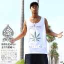 ACE FLAG 上下セット ノースリーブ Tシャツ デニム ハーフパンツ メンズ 白/黒 大きいサイズ エースフラッグ セットアップ ビッグシルエット 大麻 ...