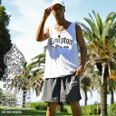 ACE FLAG 上下セット ノースリーブ ハーフパンツ メンズ 全6種 大きいサイズ エースフラッグ セットアップ タンクトップ ナイロン Compton ロ...