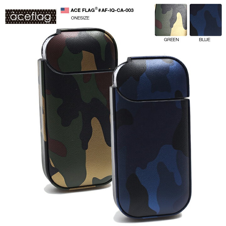 【半額】エースフラッグ ACEFLAG 電子タバコ専用 ケース カバー フルカバー ハードケース メンズ レディース 緑迷彩 青迷彩 男女兼用 ストリート系 フ...