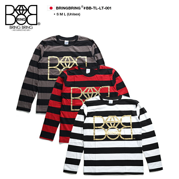 󥹰 b ҥåץۥå ȥ꡼ȷ  եå T BRINGBRING ֥֥ BB-TL-LT-001 DIAMOND BORDER LS T-SHIRT ץ ܡ ߥ㥳   礭  S-L ʸOK