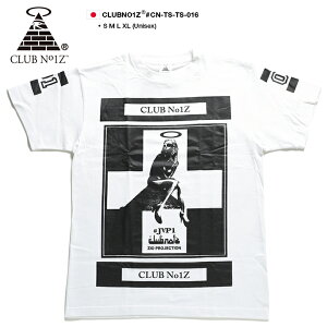 CLUB NO1Z Tシャツ 半袖 メンズ レディース 春夏用 白 大きいサイズ ビッグシルエット クラブノイズ おしゃれ かっこいい クロス 十字架 ボックスロゴ モノトーン ダンス b系 ヒップホップ HIPHOP ストリート系 ファッション ハイ ブランド 服【セール】CN-TS-TS-016