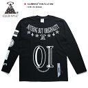 CLUB NO1Z ロンT ストリート メンズ レディース 黒 大きいサイズ ビッグシルエット クラブノイズ Tシャツ 長袖 おしゃれ ナンバー1 逆さ十字架 袖ロゴ ヒップホップ HIPHOP ストリート系 ファッション CN-TL-LT-002