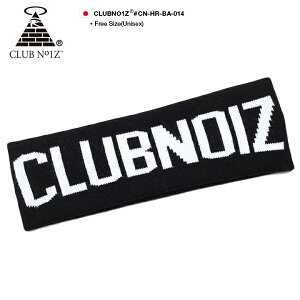 CLUB NO1Z ヘアバンド メンズ レディース 春夏秋冬用 黒 クラブノイズ ヘアーバンド ヘッドバンド 洗顔 スポーツ おしゃれ かっこいい シンプル ロゴ ジャガード b系 ヒップホップ ファッション ダンス ストリート系 ブランド CN-HR-BA-014