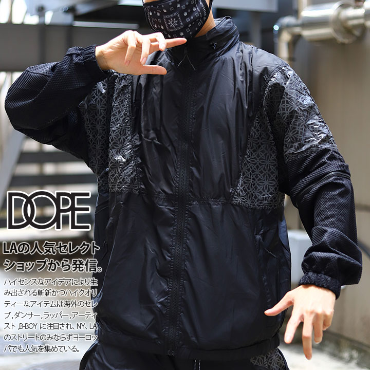 ドープ DOPE 上下セット セットアップ 長袖 メンズ レディース 春秋冬用 黒 M L 大きいサイズ b系 ヒップホップ ストリート系 ファッション ブランド 服 ギフト JK00002-PT00003【セール】