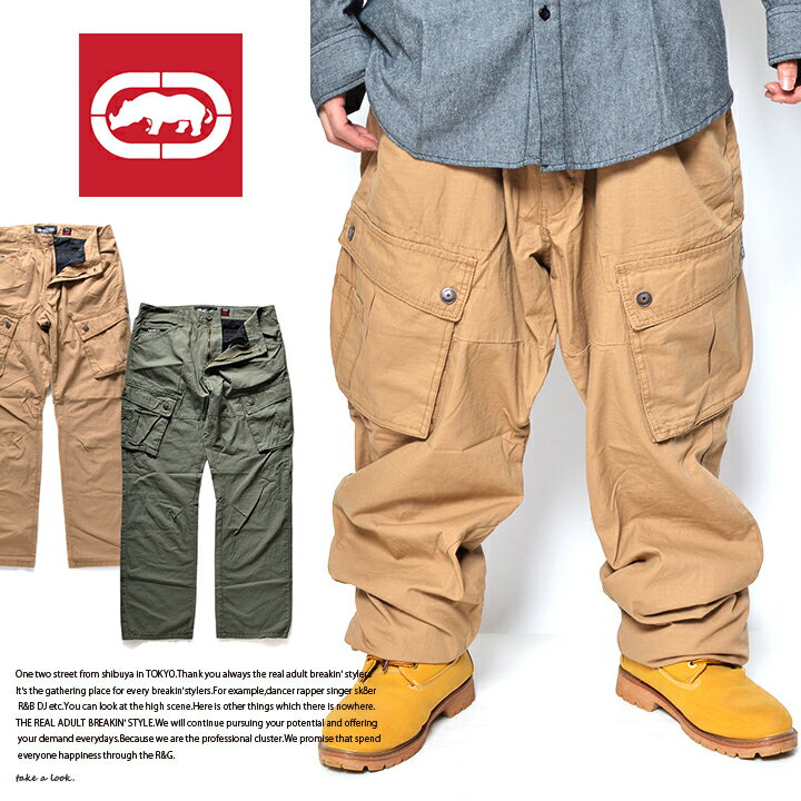 b系 ヒップホップ ストリート系 ファッション 服 メンズ レディース ロングパンツ 【EU315-B90】≪RECON CARGO PANT≫ エコーアンリミテッド ECKO UNLTD カーゴパンツ ロングパンツ 34 36 38 40 42 大きいサイズ 正規品 ギフト