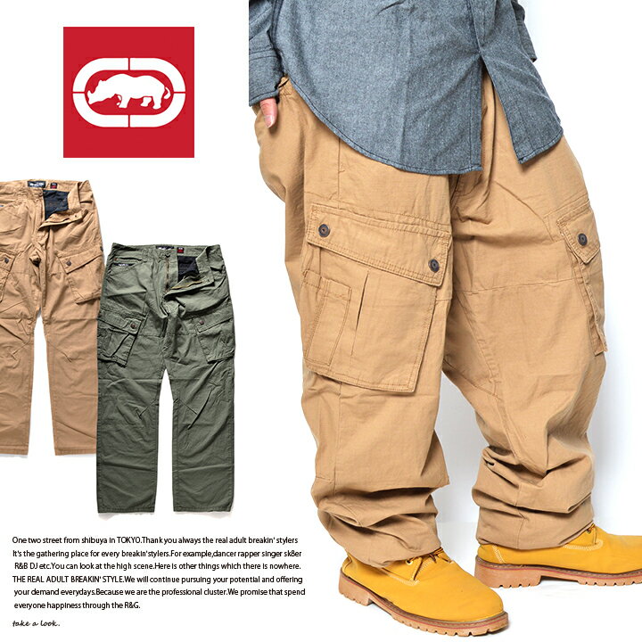 b系 ヒップホップ ストリート系 ファッション 服 メンズ レディース ロングパンツ 【EU315-B90】≪RECON CARGO PANT≫ エコーアンリミテッド ECKO UNLTD カーゴパンツ ロングパンツ 34 36 38 40 42 大きいサイズ 正規品 ギフト