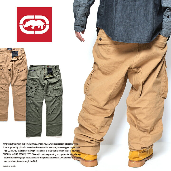 b系 ヒップホップ ストリート系 ファッション 服 メンズ レディース ロングパンツ 【EU315-B90】≪RECON CARGO PANT≫ エコーアンリミテッド ECKO UNLTD カーゴパンツ ロングパンツ 34 36 38 40 42 大きいサイズ 正規品 ギフト