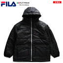 フィラ FILA ジャンパー ジャケット アウター 中綿 長袖 メンズ レディース 男女兼用 春秋冬用 黒 M L XL 2L LL 大きいサイズ b系 ヒップホップ ストリート系 スポーツ ファッション 服 かっこいい おしゃれ フード付き 袖ロゴ ロゴ 刺繍 ゆったり ビッグシルエット FM5428