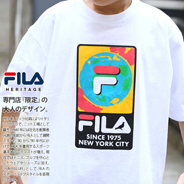 STAPLE × FILA heritage Tシャツ 半袖 メンズ レディース 春夏用 白/黒 大きいサイズ ビッグシルエット フィラ ヘリテージ ステイプル かっこいい おしゃれ コラボ 限定品 Wネーム スポーツ b系 ヒップホップ ストリート系 ファッション ハイ ブランド 服 FM9887【セール】