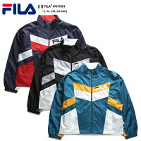 フィラ FILA ウインドブレイカー ナイロンジャケット アウター 長袖 ZIPUP スポーツ メンズ レディース 紺 黒 シアン L XL 2L LL 2XL 3L XXL 大きいサイズ b系 ヒップホップ ストリート系 スポーツ ファッション おしゃれ 切替 刺繍 トリコロールカラー FH7681