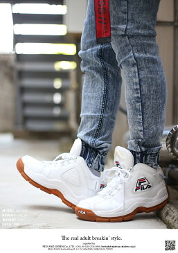 フィラ FILA スニーカー 靴 シューズ 【FHE101-005】 96GL NBA 名作 Grant Hill グラントヒル 復刻 2PAC 着用 ハイカット 白 オールホワイト おにぎり バスケットボール バッシュ シンプル ダンス b系 ヒップホップ ストリート系 メンズ 正規品 ギフト