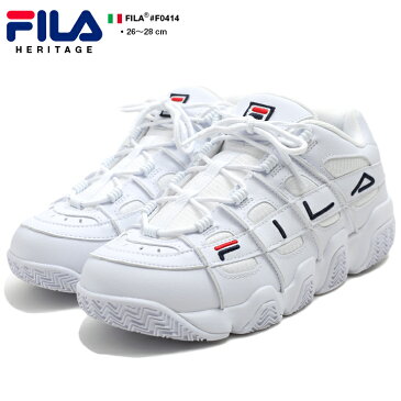 フィラ FILA BARRICADE XT LOW バリケードXT ロー ダッドスニーカー ダッドシューズ テクノシューズ ローカット 靴 シューズ メンズ 白 b系 ヒップホップ ストリート系 スポーツ ファッション おしゃれ 厚底 ボリュームソール 本革 バスケットボール 衝撃吸収 F0414