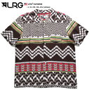エルアールジー LRG 半袖アロハシャツ 総柄 プリント メンズ 白 L XL 2L LL 2XL 3L XXL 3XL 4L XXXL 4XL 5L XXXXL 大きいサイズ b系 ヒップホップ ストリート系 ファッション ブランド 服 かっこいい おしゃれ 開襟シャツ オープンカラー 幾何学柄 ハワイアン A192002