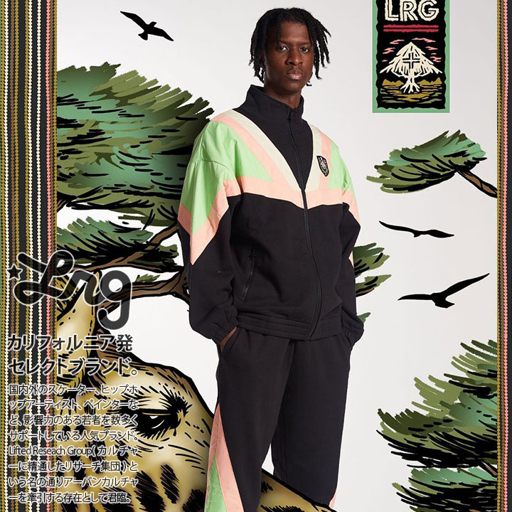 エルアールジー LRG 上下セット セットアップ 長袖 メンズ レディース 男女兼用 春秋冬用 黒 L XL 2L LL 2XL 3L XXL 3XL 4L XXXL 4XL 5L XXXXL 大きいサイズ b系 ヒップホップ ストリート系 ファッション ブランド 服 ギフト L0GNMJTXX-L0GMMBJXX