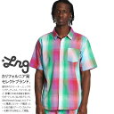 エルアールジー LRG 半袖シャツ チェック メンズ 赤 L XL 2L LL 2XL 3L XXL 3XL 4L XXXL 4XL 5L XXXXL 大きいサイズ ビッグシルエット b系 ヒップホップ ストリート系 ファッション ブランド 服 かっこいい おしゃれ グラデーション 2021年 春新作 L0R8MSBXX