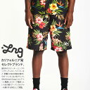 エルアールジー LRG ハーフパンツ ナイロン ショートパンツ 半ズボン 短パン 花柄 総柄 メンズ 黒 L XL 2L LL 2XL 3L XXL 3XL 4L XXXL 4XL 5L XXXXL 大きいサイズ b系 ヒップホップ ストリート系 ファッション ブランド 服 かっこいい おしゃれ 2021年 春新作 L0QEMBSXX
