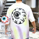 MISHKA Tシャツ 半袖 メンズ レディース 春夏秋冬用 白 M-XL 大きいサイズ ビッグシルエット ミシカ 総柄 タイダイ染め かっこいい おしゃれ グラデーション タイダイ ロゴ b系 ヒップホップ ストリート系 ブランド ハイ 服 2021年 夏新作 M21000029