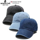 NEWHATTAN キャップ メンズ レディース 春夏秋冬用 全3色 ニューハッタン 帽子 cap ぼうし ローキャップ 浅め ベースボールキャップ おしゃれ デニム 無地 シンプル 無地キャップ デニムキャップ b系 ヒップホップ ファッション ダンス ストリート系 ブランド NF1155