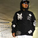 REASON アウター 長袖 マウンテンパーカー ハーフジップ ブルゾン フーディ メンズ 春秋冬用 黒 大きいサイズ リーズン アノラック ナイロン ナイロン...