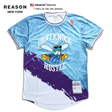 b系 ヒップホップ ストリート系 ファッション 服 メンズ レディース ゲームシャツ 【S9-042】 リーズン REASON フットボールシャツ ホッケーシャツ 半袖 ジャージ 切替 刺繍 ビッグシルエット ケミカルウォッシュ 大きいサイズ 正規品 02P03Dec16【楽ギフ_包装】