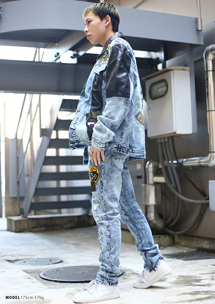 リーズン REASON 上下セット セットアップ 長袖 メンズ レディース 春秋冬用 インディゴライトブルー 2XL 3L XXL 大きいサイズ b系 ヒップホップ ストリート系 ファッション ブランド 服 ギフト H0-01,H0-03【セール】