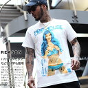 REASON × Penthouse 公式 Tシャツ 半袖 メンズ レディース 白 黒 大きいサイズ ビッグシルエット リーズン ペントハウス 限定コラボ イギリス雑誌 セクシー ヌード B系 ヒップホップ ファッション ハイ U1-311